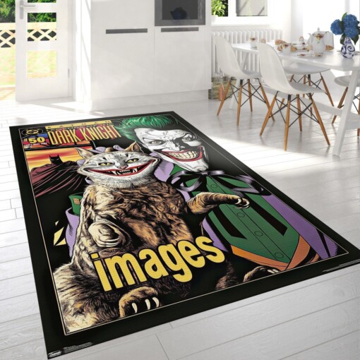 The Joker Smile Rug  Custom Size And Printing