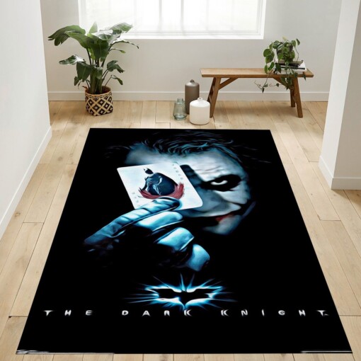 The Joker With Batman Playing Card Rug  Custom Size And Printing