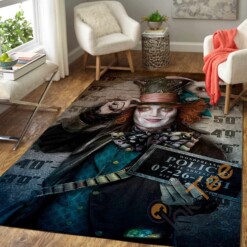 The Mad Hatter Alices Adventures In Wonderland Area Rug