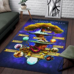 The Nine Worlds Area Rug