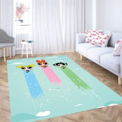 The Powerpuff Girls Flying Carpet Rug