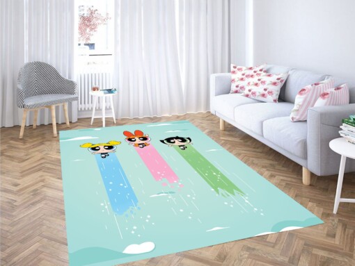 The Powerpuff Girls Flying Carpet Rug