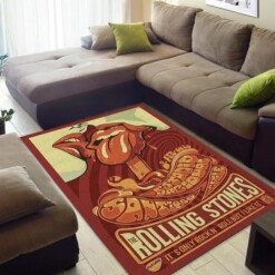 The Rolling Stones Sudamerican Concert Area Rug