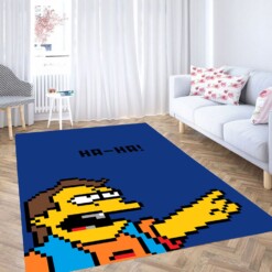 The Simpsons Pixels Carpet Rug