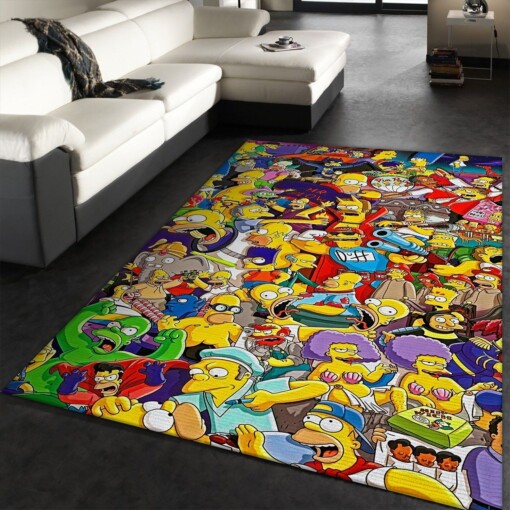 The Simpsons Rug  Custom Size And Printing