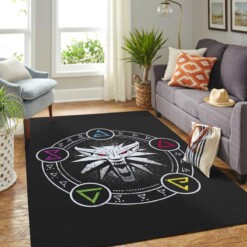 The Witcher Logo Emblem Carpet Floor Area Rug