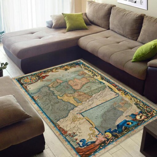 The Witcher Map Area Rug