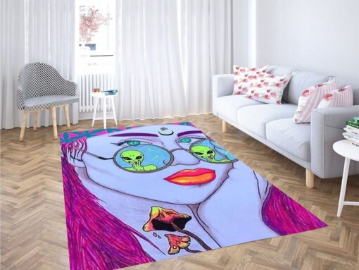 Third Eye Alien Living Room Modern Carpet Rug