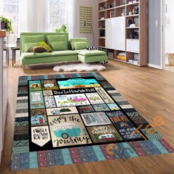 This Is How We Roll Journey Happy Campers Living Room Bedroom Christmas Rug