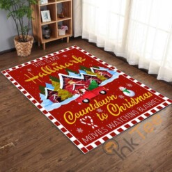 This Is My Hallmark Countdown To Christmas Living Room Bedroom Rug