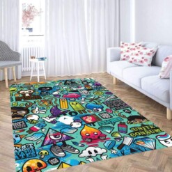 Thrasher Pattern Carpet Rug