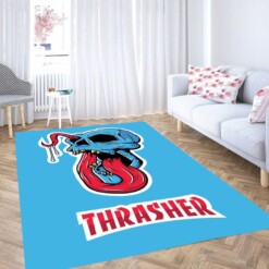 Thrasher Wallpaper Living Room Modern Carpet Rug