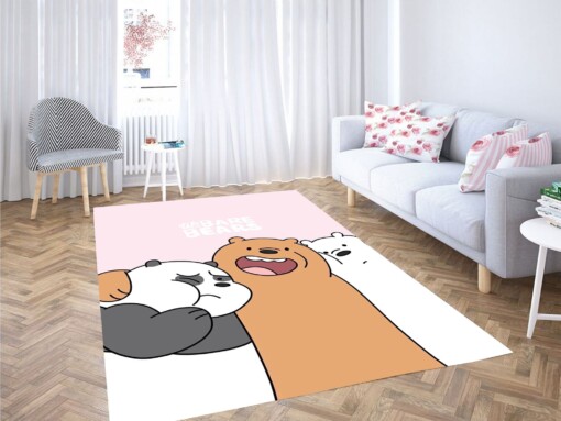 Three Character We Bare Bears Carpet Rug