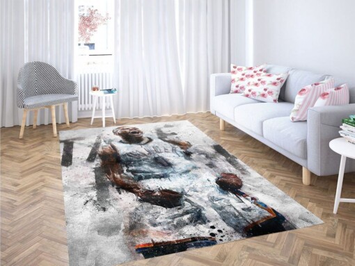 Thunder Player Nba Living Room Modern Carpet Rug
