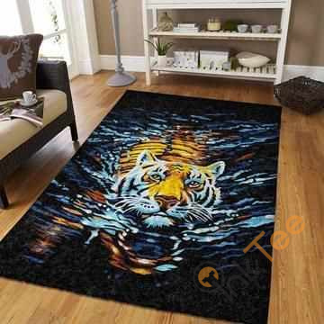 Tiger Swimming Area Rug