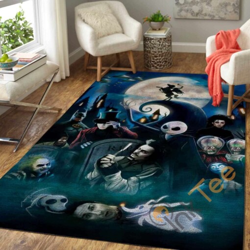 Tim Burton Characters Area Rug