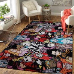 Tim Burton Characters Area Rug