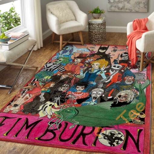 Tim Burton Characters Area Rug