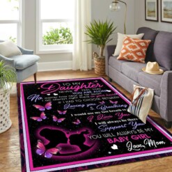 To My Amazing Daughter Mk Carpet Area Rug