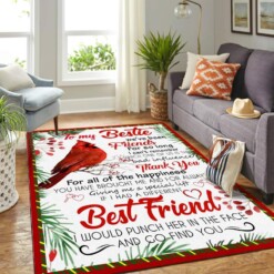 To My Bestie Mk Carpet Area Rug