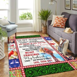 To My Husband Christmas Mk Carpet Area Rug