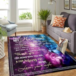 To My Husband Galaxy Carpet Area Rug