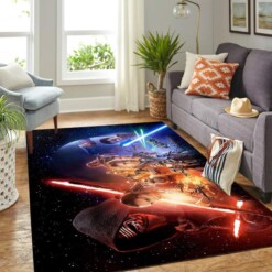 Todos Los Personajes De Star Wars Carpet Floor Area Rug