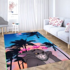 Tom And Jerry Wallpaper Living Room Modern Carpet Rug