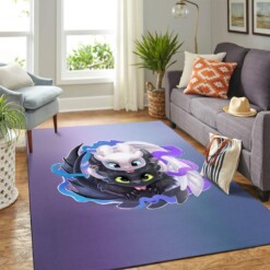 Toothless And The Light Fury How To Train Your Dragon Carpet Rug