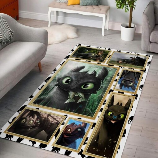 Toothless Floor How To Train Your Dragon Decorative Rug
