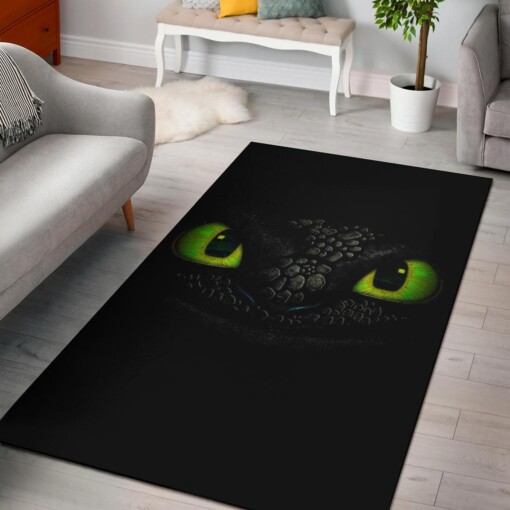 Tootless Face Dark Area Rug