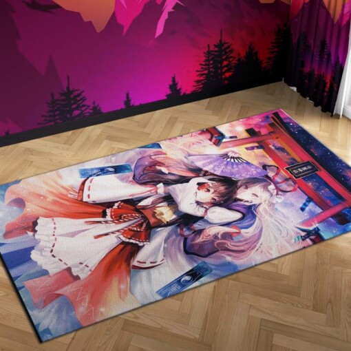 Touhou Yakumo Yukari Hakurei Reimu Miko Carpet Mock Area Rug