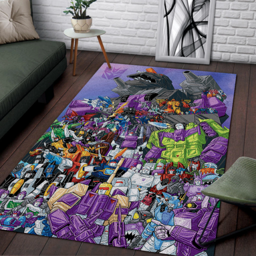 Transformers Decepticon Cartoon Area Rug