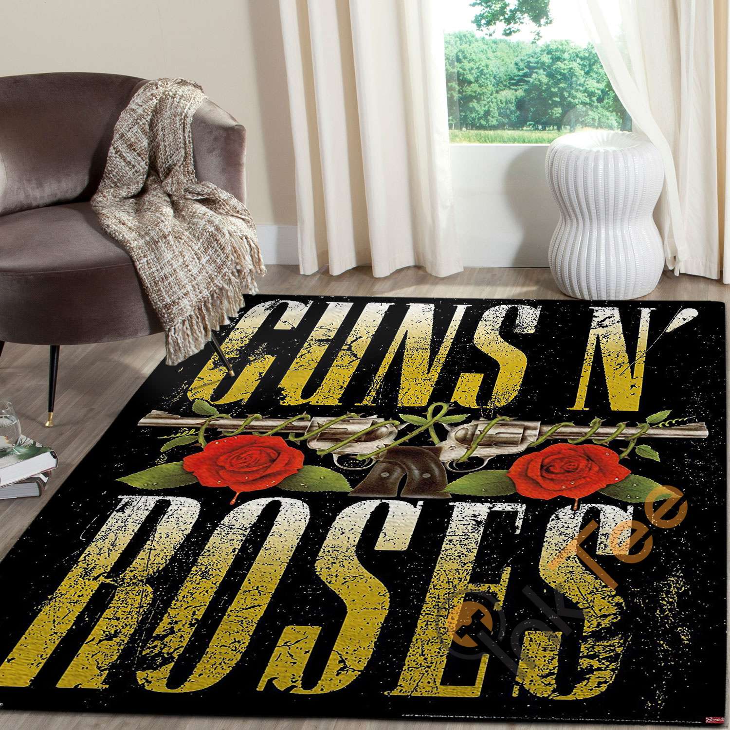Trends International Guns N Roses Stacked Logo Rug
