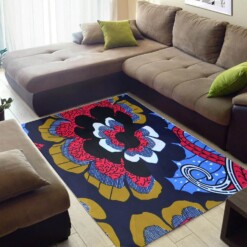 Trendy African American Abstract Afrocentric Pattern Art Large Inspired Living Room Rug