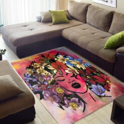 Trendy African Style Fancy American Girl Living Room Rug