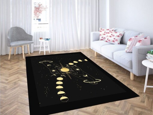 Triple Goddess Wallpaper Living Room Modern Carpet Rug