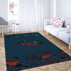 Trippy Falling Carpet Rug