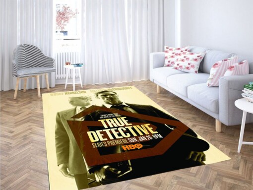 True Detective Living Room Modern Carpet Rug