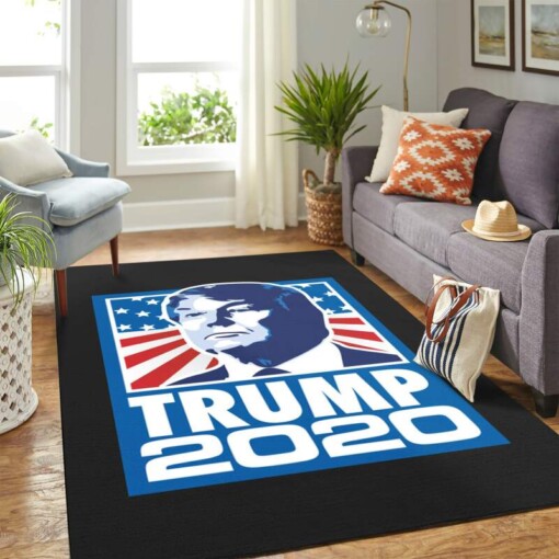 Trump Blue Carpet Floor Area Rug