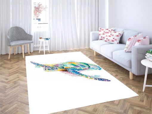 Turtle Colorful Carpet Rug