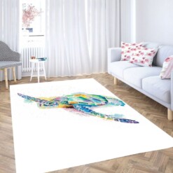 Turtle Colorful Living Room Modern Carpet Rug