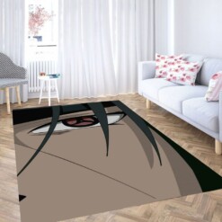 Uchiha Sasuke Eye Wallpaper Living Room Modern Carpet Rug