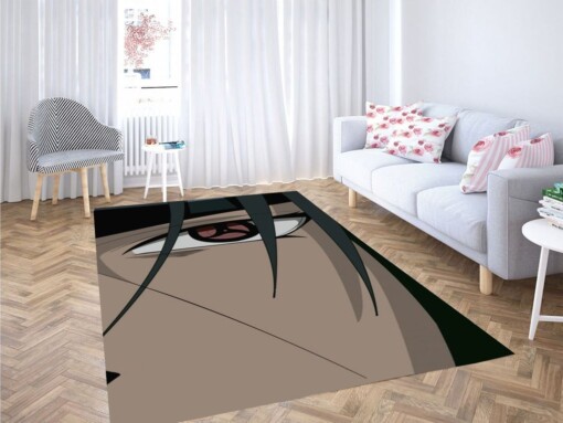 Uchiha Sasuke Eye Wallpaper Living Room Modern Carpet Rug