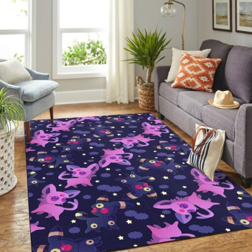 Umbreon And Espeon Partern Carpet Rug