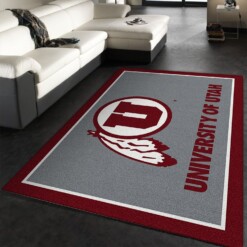 University Of Utah Rug  Custom Size And Printing