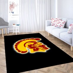 Usc Trojans Baseball Logo Carpet Rug