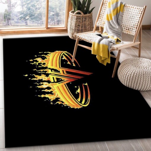 Van Halen Logo Rug  Custom Size And Printing