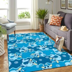 Vaporeon Pokemon Pattern Carpet Floor Area Rug