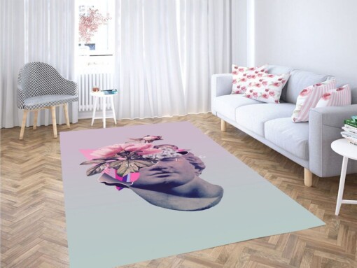 Vaporwave Living Room Modern Carpet Rug